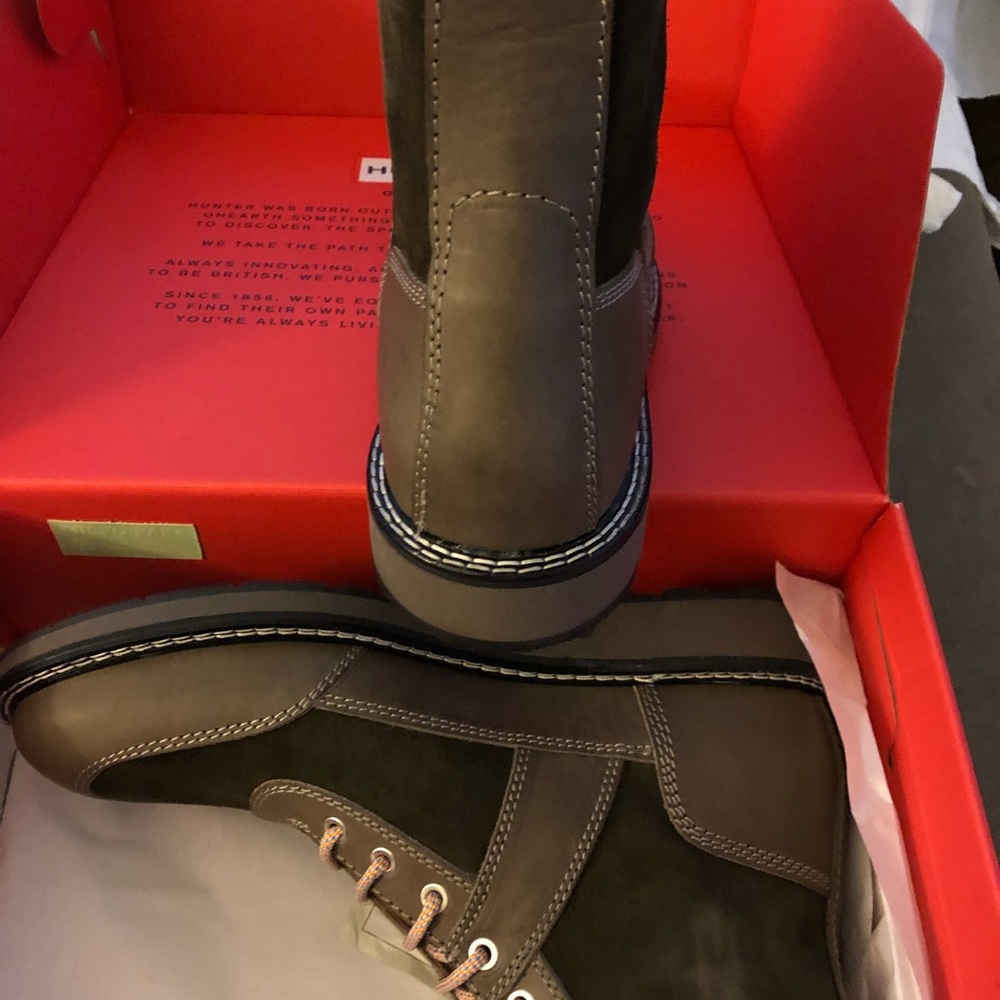 Men’s Hunter Original Commando boot khaki 11 NEW - Picture 4 of 8